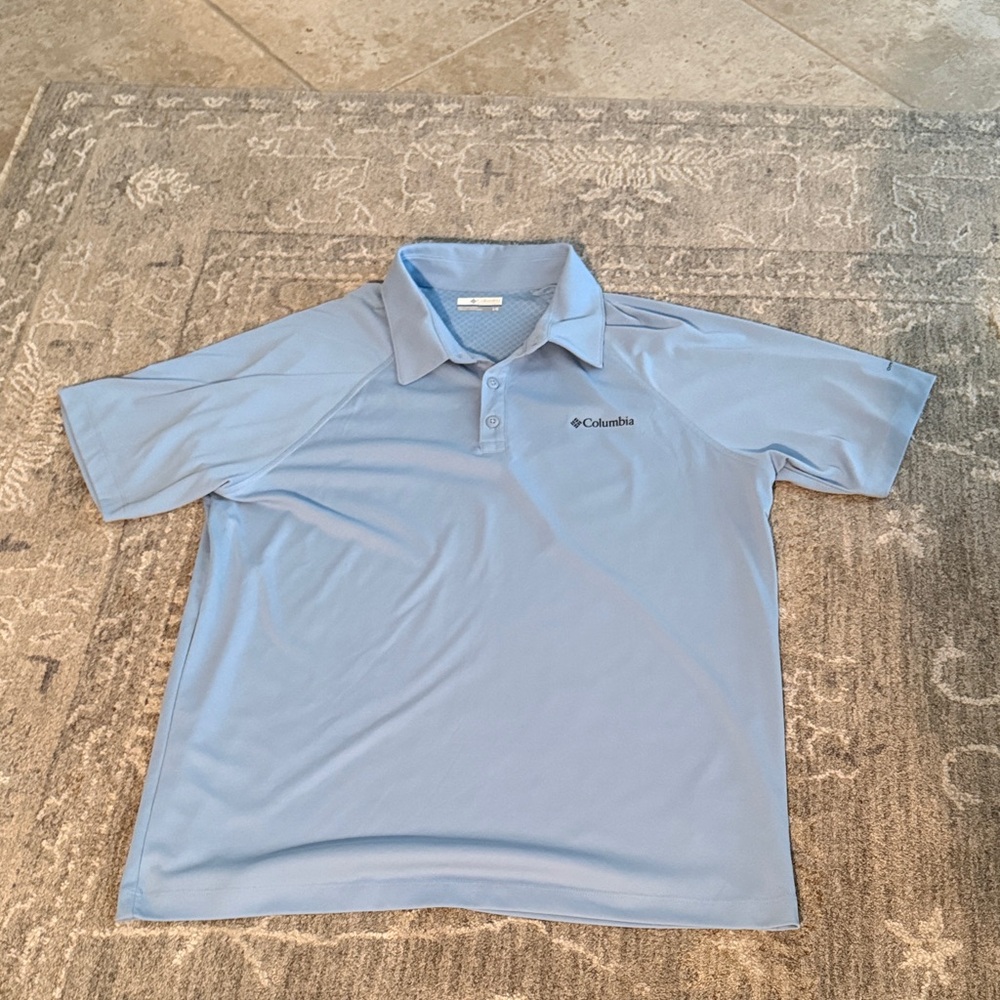 Columbia Men's Light Blue Polo Shirt - Picture 5 of 6